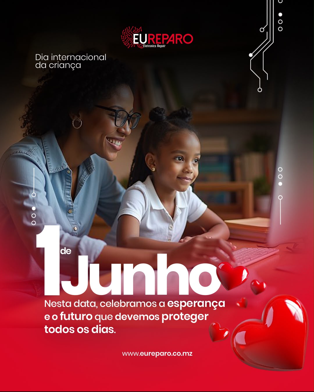 Mensagem Eureparo no Dia Internacional da Criança